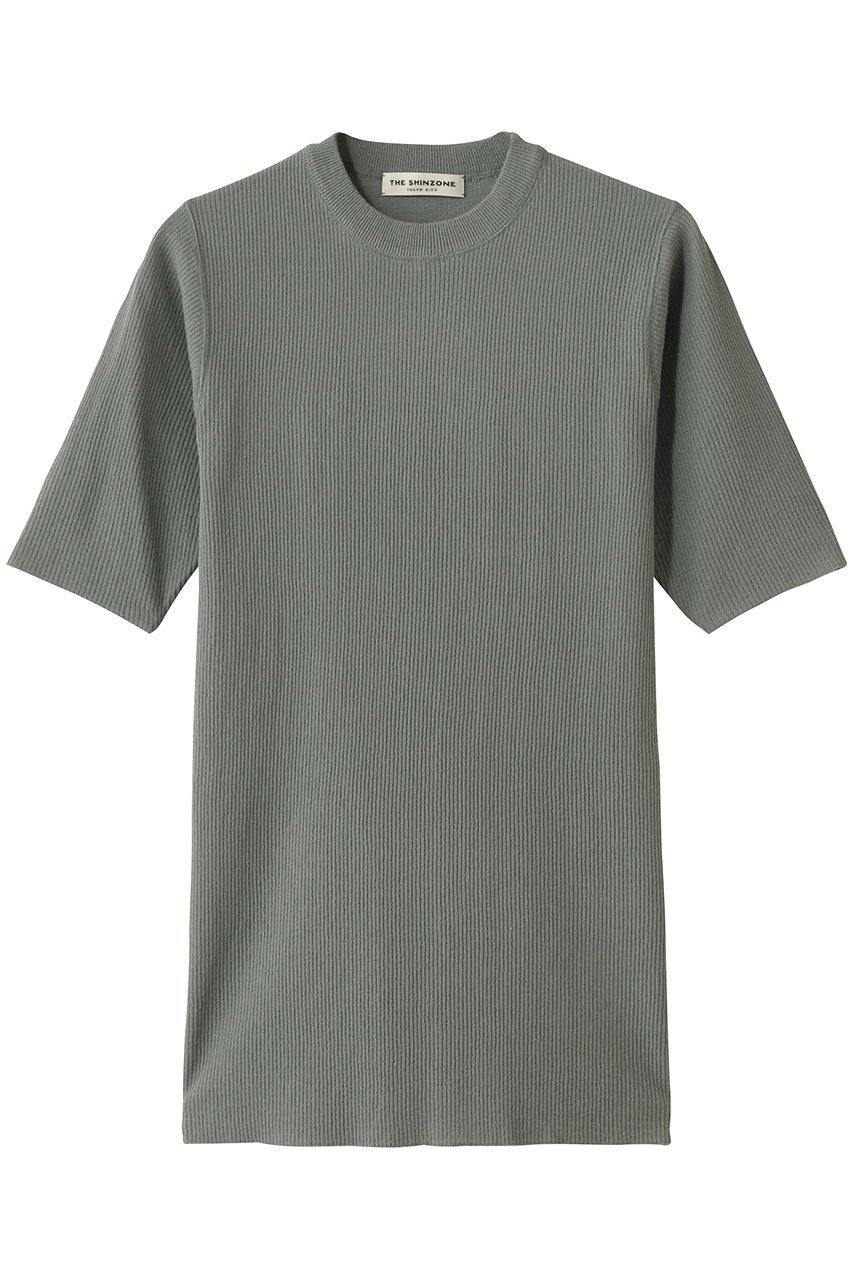 【シンゾーン/Shinzone】のミッドサマーニットTシャツ インテリア・キッズ・メンズ・レディースファッション・服の通販 founy(ファニー) 　ファッション　Fashion　レディースファッション　WOMEN　トップス・カットソー　Tops/Tshirt　ニット　Knit Tops　シャツ/ブラウス　Shirts/Blouses　ロング / Tシャツ　T-Shirts　プルオーバー　Pullover　インナー　Inner　コンパクト　Compact　シアー　Sheer　シンプル　Simple　NEW・新作・新着・新入荷　New Arrivals　グレー|ID: prp329100004537218 ipo3291000000032062014