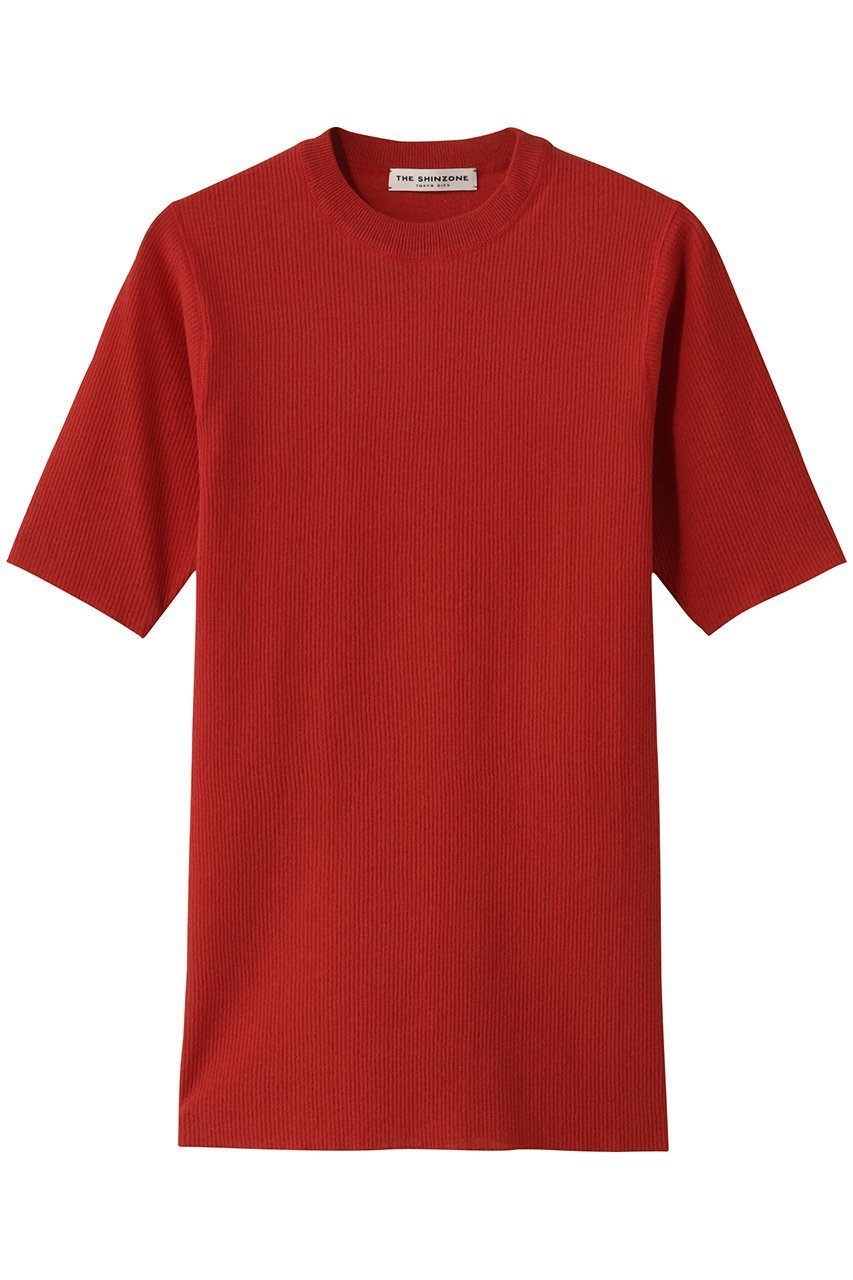 【シンゾーン/Shinzone】のミッドサマーニットTシャツ インテリア・キッズ・メンズ・レディースファッション・服の通販 founy(ファニー) 　ファッション　Fashion　レディースファッション　WOMEN　トップス・カットソー　Tops/Tshirt　ニット　Knit Tops　シャツ/ブラウス　Shirts/Blouses　ロング / Tシャツ　T-Shirts　プルオーバー　Pullover　インナー　Inner　コンパクト　Compact　シアー　Sheer　シンプル　Simple　NEW・新作・新着・新入荷　New Arrivals　レッド|ID: prp329100004537218 ipo3291000000032062018