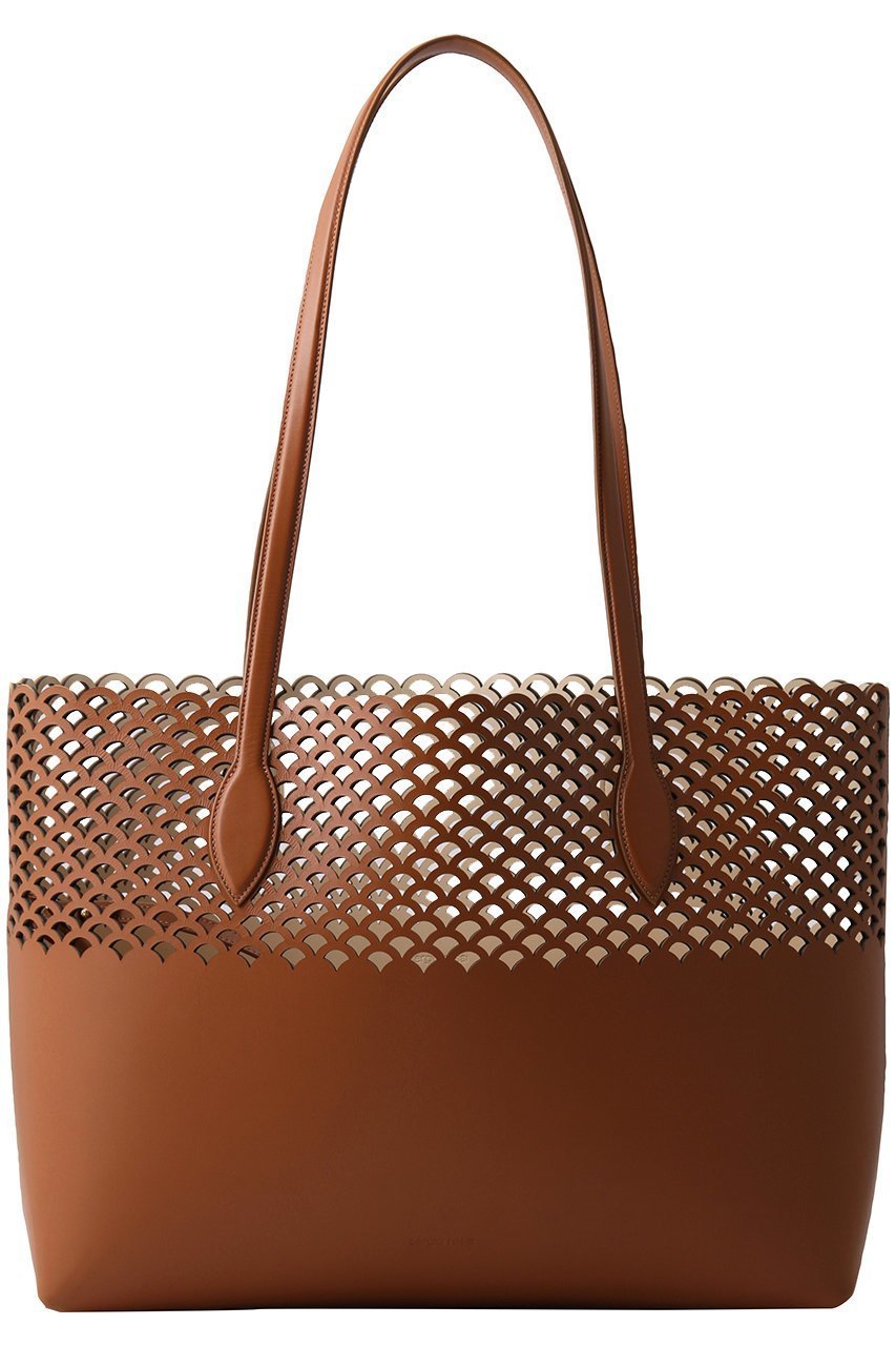 【セルジオ ロッシ/SERGIO ROSSI】のsrMERMAID TOTE インテリア・キッズ・メンズ・レディースファッション・服の通販 founy(ファニー) 　ファッション　Fashion　レディースファッション　Ladies' Fashion Online　バッグ　Bag　カッティング　Cutting　コレクション　Collection　シェイプ　Shape　トレンド　Trend　フラット　Flat　ポーチ　Pouch　マーメイド　Mermaid　ワーク　Work　マカダミアブラウン|ID: prp329100004537223 ipo3291000000032272885