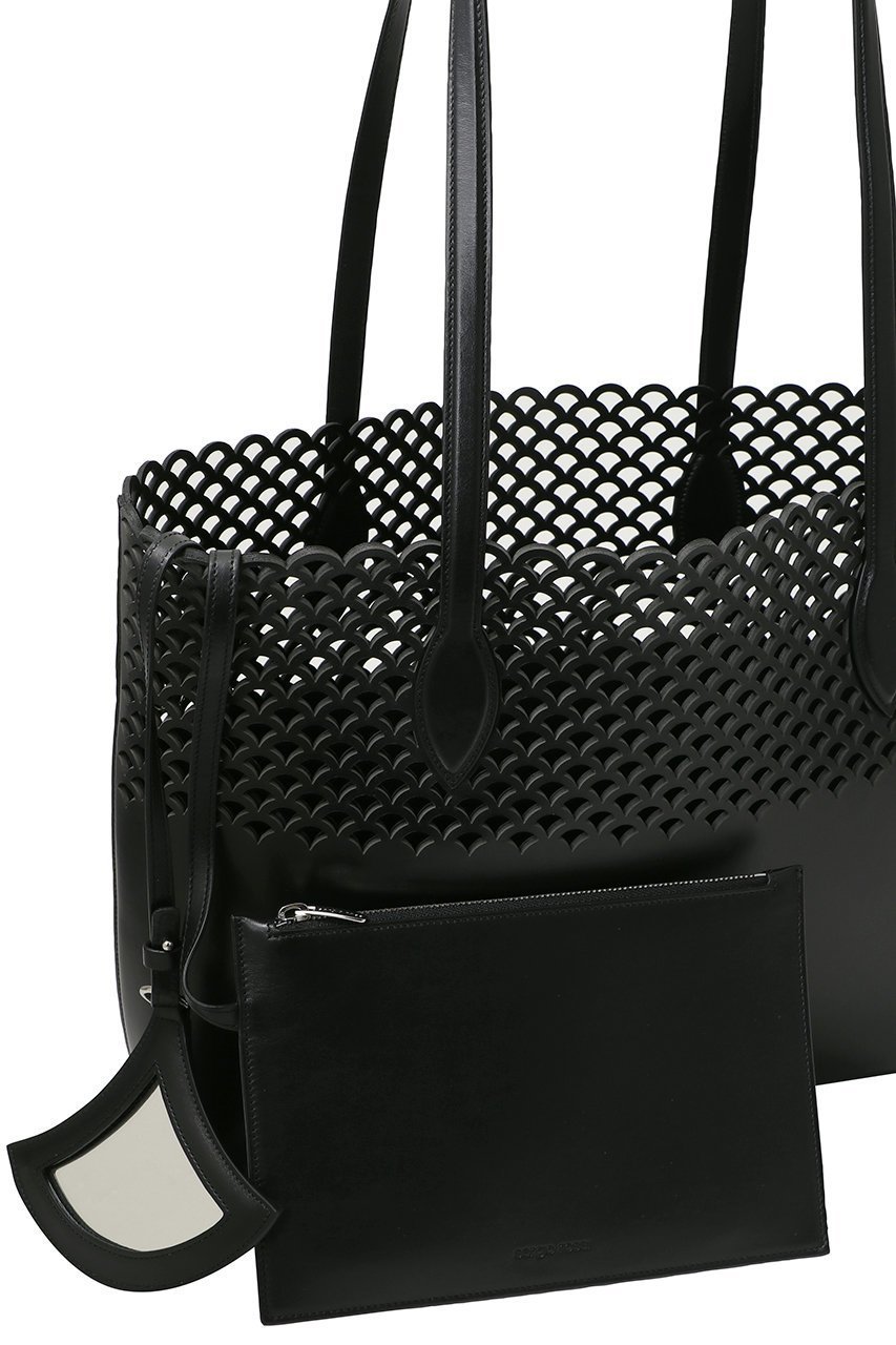 【セルジオ ロッシ/SERGIO ROSSI】のsrMERMAID TOTE 人気、トレンドファッション・服の通販 founy(ファニー) 　ファッション　Fashion　レディースファッション　Fashion for Women　バッグ　Bags　カッティング　Cutting Detail　コレクション　Collection, Seasonal Line　シェイプ　Shape, Slim Fit　トレンド　Trend, Trending Now　フラット　Flat, Flat Shoes　ポーチ　Pouch, Small Case　マーメイド　Mermaid, Fishtail Silhouette　ワーク　Workwear, Utility Style　other-6|ID: prp329100004537223 ipo3291000000035102759