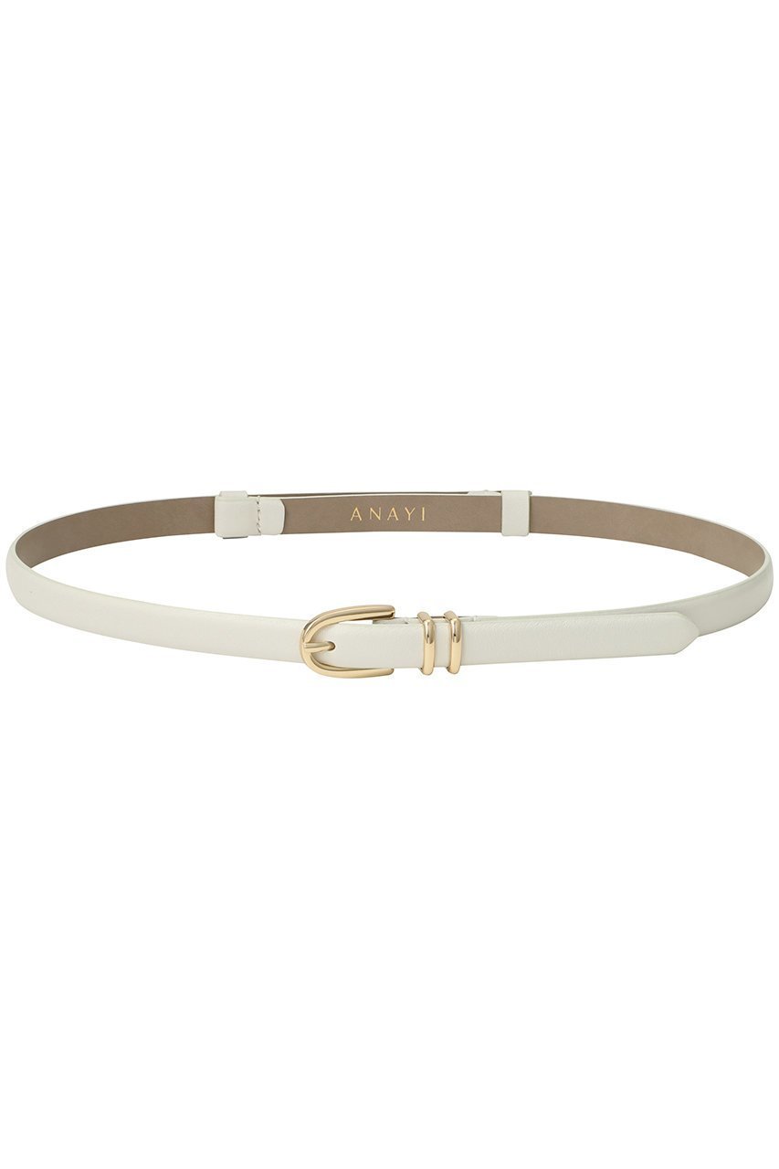【アナイ/ANAYI】のダブルサルカンスライドBELT インテリア・キッズ・メンズ・レディースファッション・服の通販 founy(ファニー) 　ファッション　Fashion　レディースファッション　WOMEN　ベルト　Belts　おすすめ　Recommend　なめらか　Smooth　カーディガン　Cardigan　ジャケット　Jacket　エレガント 上品　Elegant　定番　Standard　NEW・新作・新着・新入荷　New Arrivals　オフホワイト|ID: prp329100004537234 ipo3291000000032062117