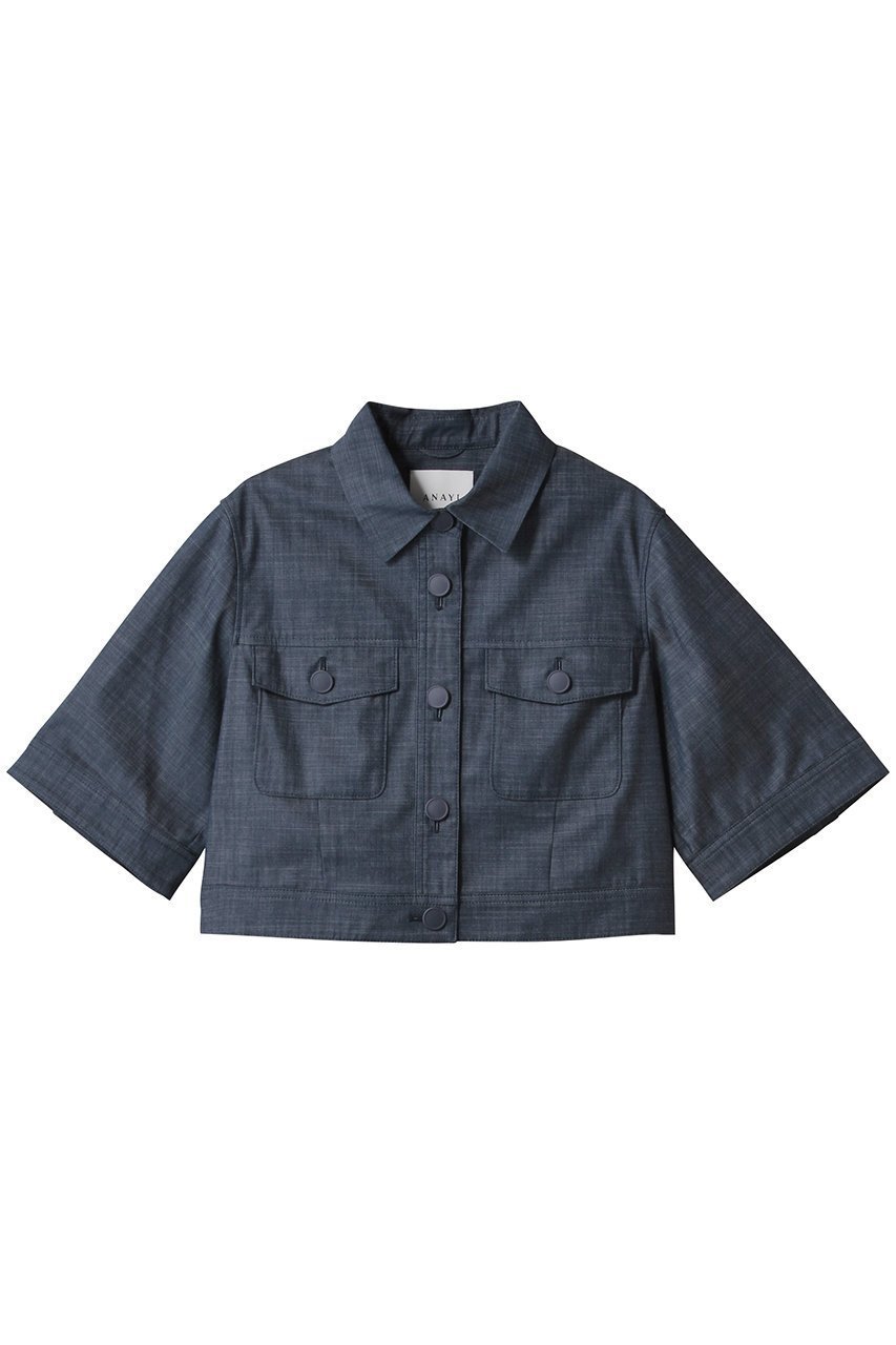 【アナイ/ANAYI】のスラブデニムライクゴブソデBZ 人気、トレンドファッション・服の通販 founy(ファニー) 　ファッション　Fashion　レディースファッション　WOMEN　アウター　Coat Outerwear　ジャケット　Jackets　ブルゾン　Blouson/Jackets　エアリー　Airy　シンプル　Simple　ジャケット　Jacket　デニム　Denim　ブルゾン　Blouson　NEW・新作・新着・新入荷　New Arrivals　 other-1|ID: prp329100004537235 ipo3291000000032062122