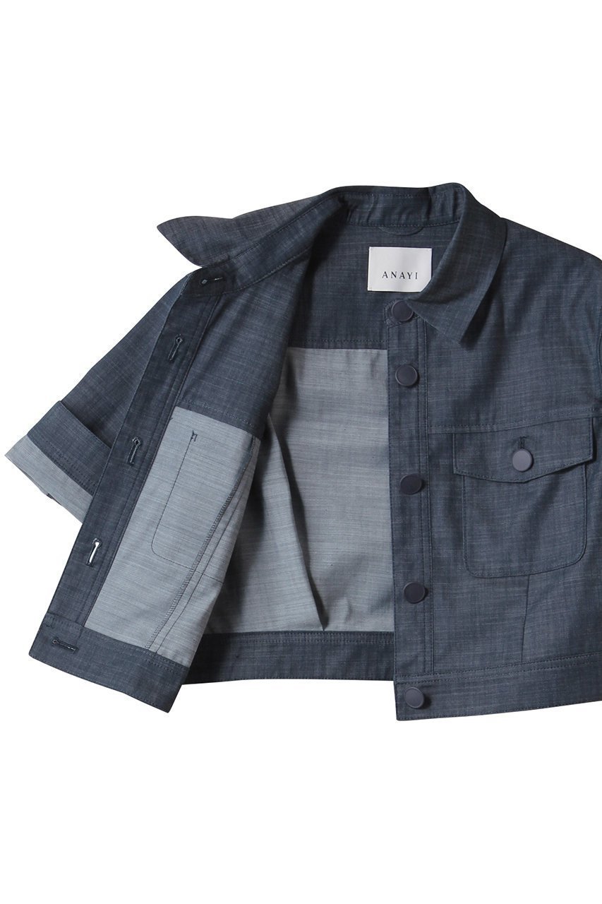 【アナイ/ANAYI】のスラブデニムライクゴブソデBZ 人気、トレンドファッション・服の通販 founy(ファニー) 　ファッション　Fashion　レディースファッション　WOMEN　アウター　Coat Outerwear　ジャケット　Jackets　ブルゾン　Blouson/Jackets　エアリー　Airy　シンプル　Simple　ジャケット　Jacket　デニム　Denim　ブルゾン　Blouson　NEW・新作・新着・新入荷　New Arrivals　other-6|ID: prp329100004537235 ipo3291000000032062132