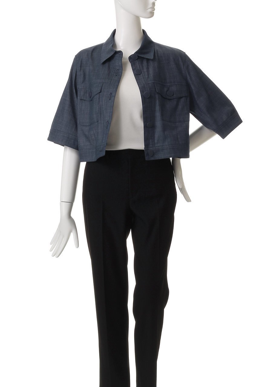 【アナイ/ANAYI】のスラブデニムライクゴブソデBZ 人気、トレンドファッション・服の通販 founy(ファニー) 　ファッション　Fashion　レディースファッション　WOMEN　アウター　Coat Outerwear　ジャケット　Jackets　ブルゾン　Blouson/Jackets　エアリー　Airy　シンプル　Simple　ジャケット　Jacket　デニム　Denim　ブルゾン　Blouson　NEW・新作・新着・新入荷　New Arrivals　other-7|ID: prp329100004537235 ipo3291000000032062133