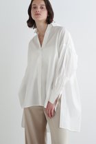 【ル フィル/LE PHIL】のトリアセオーガンジーシャツ 人気、トレンドファッション・服の通販 founy(ファニー) ファッション Fashion レディースファッション Ladies' Fashion Online トップス・カットソー Tops/Tshirt シャツ/ブラウス Shirts/Blouses ギャザー Gather シアー Sheer スリット Slit スリーブ Sleeve ミックス Mix ロング Long thumbnail ホワイト|ID: prp329100004539409 ipo3291000000032424869