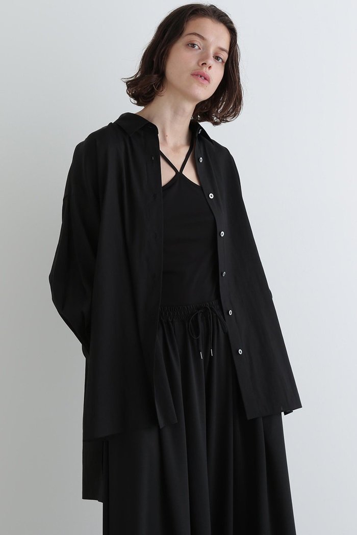 【ル フィル/LE PHIL】のトリアセオーガンジーシャツ インテリア・キッズ・メンズ・レディースファッション・服の通販 founy(ファニー) https://founy.com/ ファッション Fashion レディースファッション Fashion for Women トップス・カットソー Cut & Sew Tops シャツ・ブラウス・オフィスカジュアル Elegant Blouses & Button-Ups ギャザー Gathered, Ruffled シアー Sheer, See-Through スリット Slit, Slit Detail スリーブ Sleeve, Long Sleeve / Short Sleeve ミックス Mix, Mixed Style ロング Long, Long-Length |ID: prp329100004539409 ipo3291000000036394947