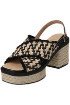 【エスメラルダ/Esmeralda】の【GAIMO】フリンジヒールサンダル ブラック|ID:prp329100004539411