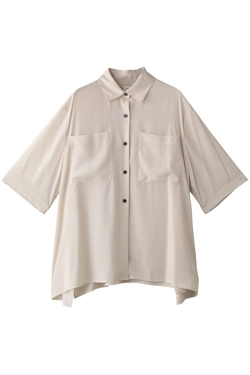 【マノフ/MANOF】のBACK LAYER SHIRT/シャツ 人気、トレンドファッション・服の通販 founy(ファニー) 　ファッション　Fashion　レディースファッション　WOMEN　トップス・カットソー　Tops/Tshirt　シャツ/ブラウス　Shirts/Blouses　ショート　Short　シンプル　Simple　スリーブ　Sleeve　ドレープ　Drape　フロント　Front　ワイド　Wide　エレガント 上品　Elegant　NEW・新作・新着・新入荷　New Arrivals　 other-1|ID: prp329100004539413 ipo3291000000032074137