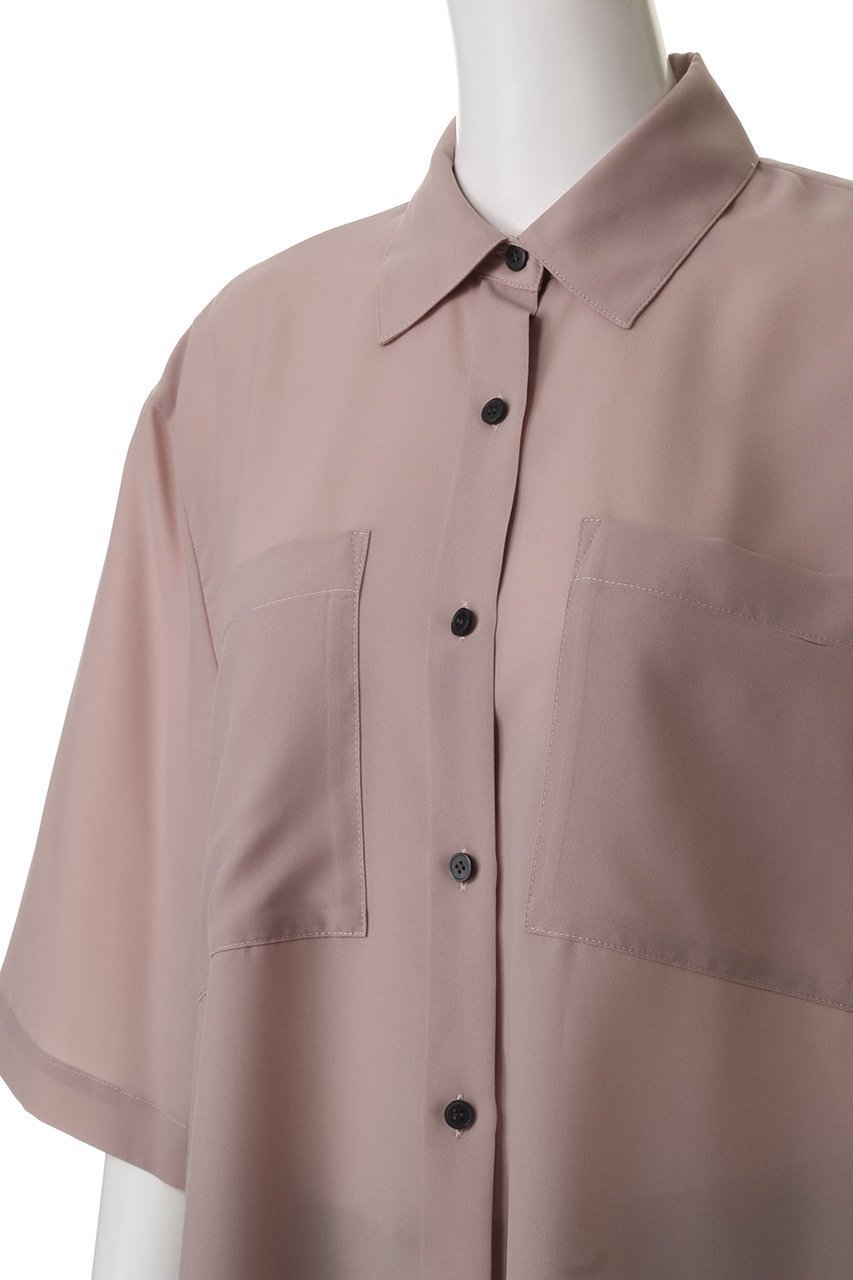 【マノフ/MANOF】のBACK LAYER SHIRT/シャツ 人気、トレンドファッション・服の通販 founy(ファニー) 　ファッション　Fashion　レディースファッション　WOMEN　トップス・カットソー　Tops/Tshirt　シャツ/ブラウス　Shirts/Blouses　ショート　Short　シンプル　Simple　スリーブ　Sleeve　ドレープ　Drape　フロント　Front　ワイド　Wide　エレガント 上品　Elegant　NEW・新作・新着・新入荷　New Arrivals　other-5|ID: prp329100004539413 ipo3291000000032074144
