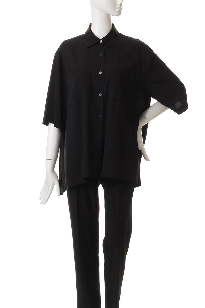 【マノフ/MANOF】のBACK LAYER SHIRT/シャツ 人気、トレンドファッション・服の通販 founy(ファニー) 　ファッション　Fashion　レディースファッション　Fashion for Women　トップス・カットソー　Cut & Sew Tops　シャツ・ブラウス・オフィスカジュアル　Elegant Blouses & Button-Ups　ショート　Short, Short Length　シンプル　Simple, Minimal　スリーブ　Sleeve, Long Sleeve / Short Sleeve　ドレープ　Drape, Draping Fabric　フロント　Front, Front Design　ワイド　Wide, Wide Fit　エレガント 上品　Elegant　other-2|ID: prp329100004539413 ipo3291000000033821891