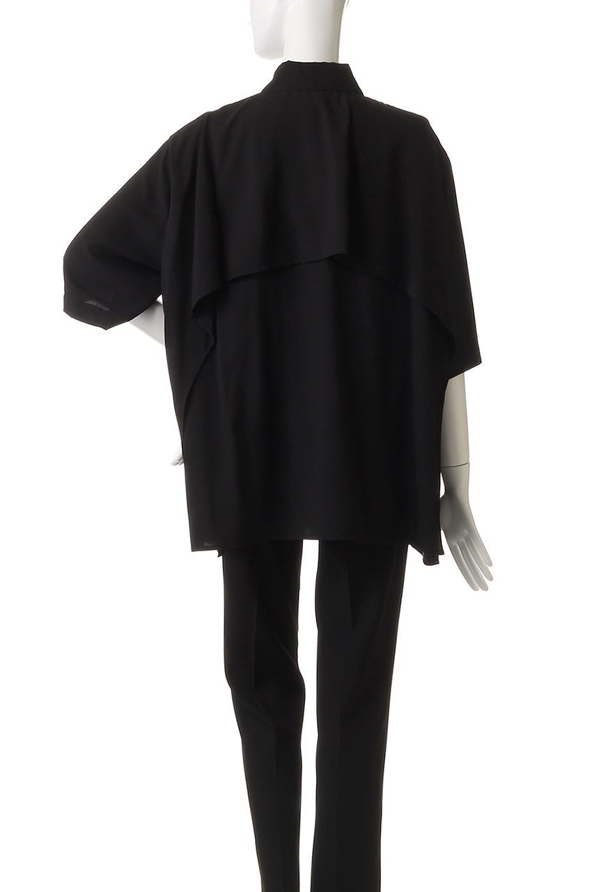 【マノフ/MANOF】のBACK LAYER SHIRT/シャツ 人気、トレンドファッション・服の通販 founy(ファニー) 　ファッション　Fashion　レディースファッション　Fashion for Women　トップス・カットソー　Cut & Sew Tops　シャツ・ブラウス・オフィスカジュアル　Elegant Blouses & Button-Ups　ショート　Short, Short Length　シンプル　Simple, Minimal　スリーブ　Sleeve, Long Sleeve / Short Sleeve　ドレープ　Drape, Draping Fabric　フロント　Front, Front Design　ワイド　Wide, Wide Fit　エレガント 上品　Elegant　other-4|ID: prp329100004539413 ipo3291000000033821893