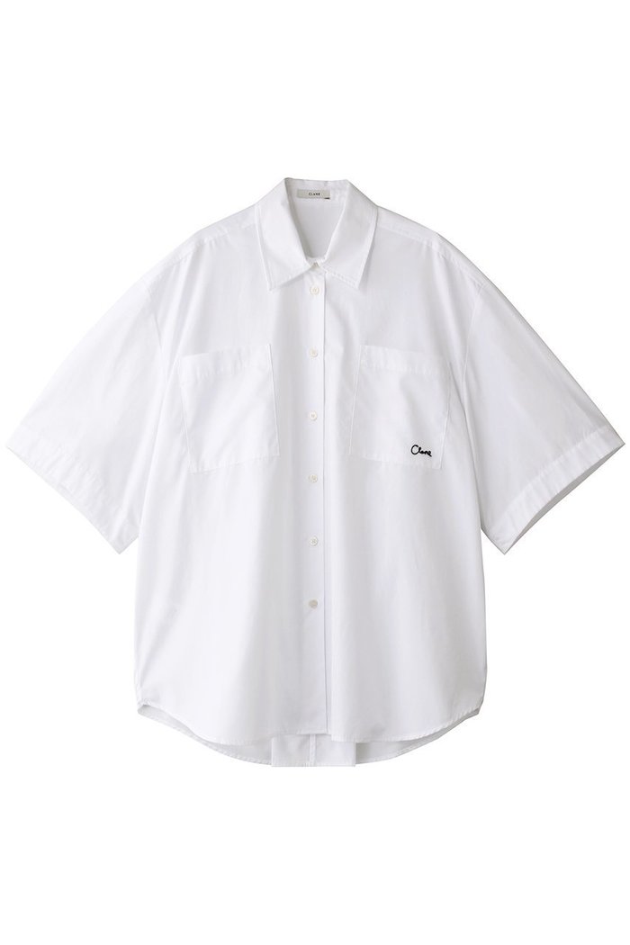 【クラネ/CLANE】のHALF SLEEVE HUGE SHIRTS/シャツ インテリア・キッズ・メンズ・レディースファッション・服の通販 founy(ファニー) https://founy.com/ ファッション Fashion レディースファッション Fashion for Women トップス・カットソー Cut & Sew Tops シャツ・ブラウス・オフィスカジュアル Elegant Blouses & Button-Ups ショルダー Shoulder, Shoulder Strap ショート Short, Short Length スリーブ Sleeve, Long Sleeve / Short Sleeve ポケット Pocket, Pocket Detail エレガント 上品 Elegant |ID: prp329100004539415 ipo3291000000036082323