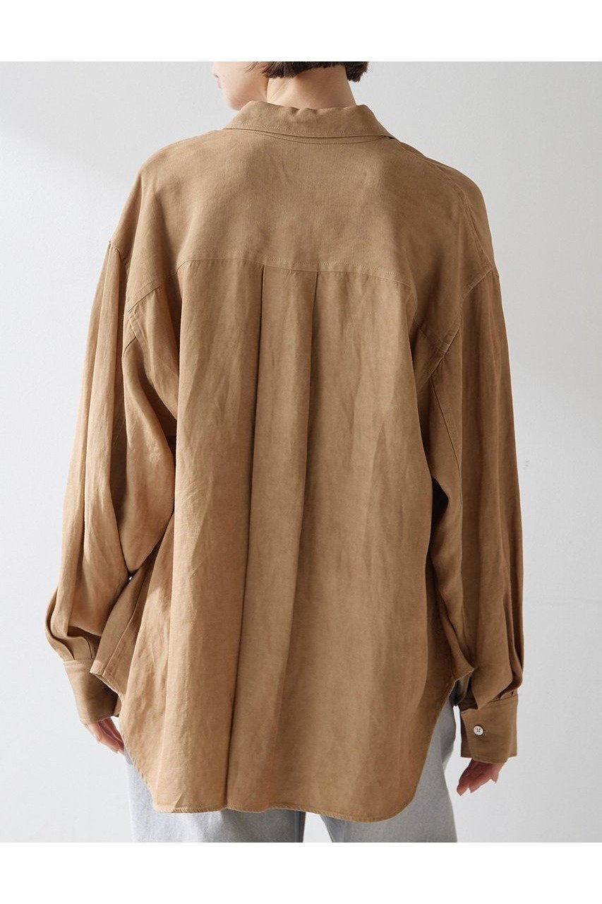 【ウィムガゼット/Whim Gazette】のツイル顔料染めオーバーシャツ 人気、トレンドファッション・服の通販 founy(ファニー) 　ファッション　Fashion　レディースファッション　WOMEN　トップス・カットソー　Tops/Tshirt　シャツ/ブラウス　Shirts/Blouses　エレガント 上品　Elegant　ヴィンテージ　Vintage　スリーブ　Sleeve　セットアップ　Set Up　タンブラー　Tumbler　ツイル　Twill　デニム　Denim　フロント　Front　ロング　Long　おすすめ　Recommend　夏　Summer　NEW・新作・新着・新入荷　New Arrivals　other-5|ID: prp329100004539426 ipo3291000000032074245
