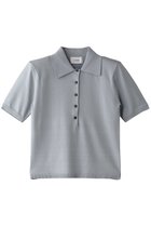 【クラネ/CLANE】のSHOULDER PADS POLO KNIT TOPS/トップス BLUE|ID: prp329100004539429 ipo3291000000032074266