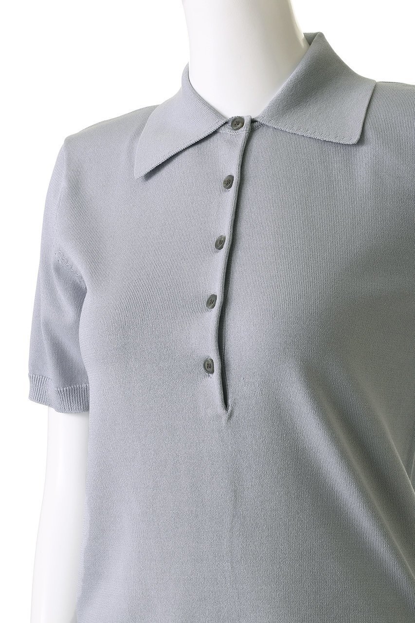 【クラネ/CLANE】のSHOULDER PADS POLO KNIT TOPS/トップス 人気、トレンドファッション・服の通販 founy(ファニー) 　ファッション　Fashion　レディースファッション　WOMEN　トップス・カットソー　Tops/Tshirt　ニット　Knit Tops　プルオーバー　Pullover　コンパクト　Compact　デニム　Denim　マニッシュ　Mannish　NEW・新作・新着・新入荷　New Arrivals　other-5|ID: prp329100004539429 ipo3291000000032074271
