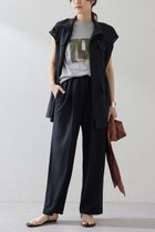 【ウィムガゼット/Whim Gazette】のカットジョーゼットパンツ ブラック|ID: prp329100004539430 ipo3291000000035705105