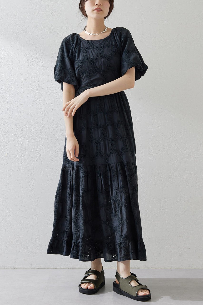 【ウィムガゼット/Whim Gazette】のエンブロイダリーパフワンピース 人気、トレンドファッション・服の通販 founy(ファニー) 　ファッション　Fashion　レディースファッション　WOMEN　ワンピース　Dress　チュニック　Tunic　スリーブ　Sleeve　チュニック　Tunic　パターン　Pattern　リゾート　Resort　ロング　Long　エレガント 上品　Elegant　夏　Summer　NEW・新作・新着・新入荷　New Arrivals　春　Spring　S/S・春夏　Ss・Spring/Summer　other-6|ID: prp329100004539431 ipo3291000000032074291