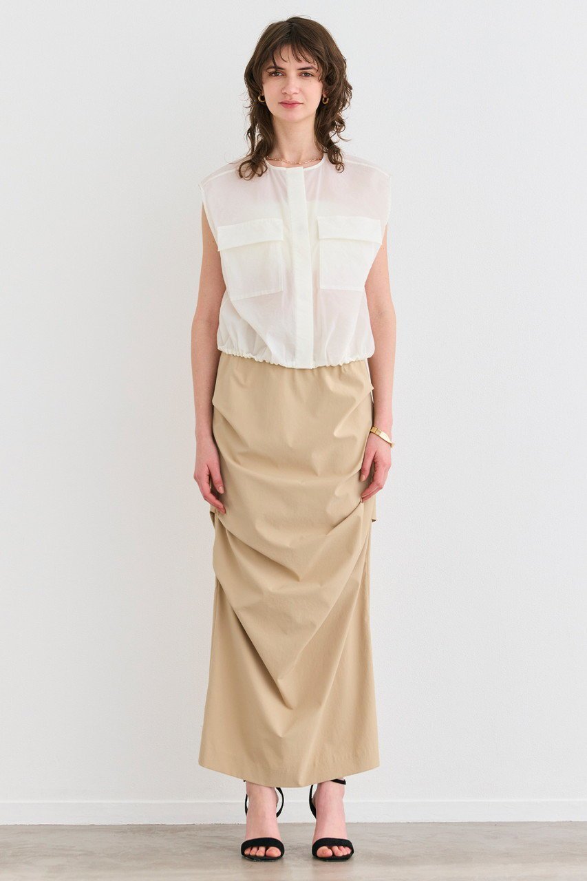 【ベイジ,/BEIGE,】のYANN(ヤン)/サイドタックIラインロングスカート 人気、トレンドファッション・服の通販 founy(ファニー) 　ファッション　Fashion　レディースファッション　Fashion for Women　スカート　Skirts　ロングスカート　Long Skirts / Maxi & Midi Skirts　シンプル　Simple, Minimal　ロング　Long, Long-Length　other-6|ID: prp329100004539437 ipo3291000000032811270