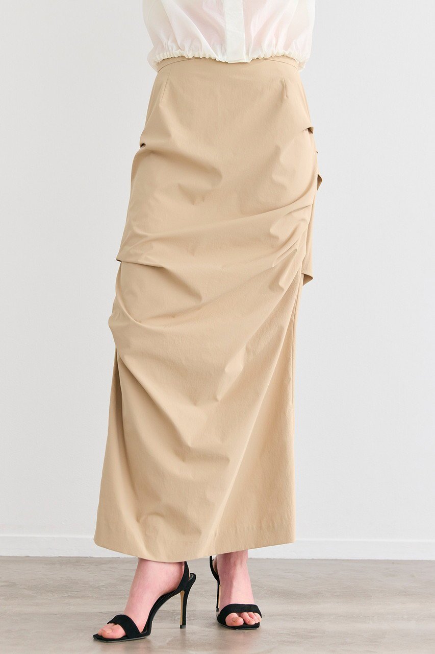 【ベイジ,/BEIGE,】のYANN(ヤン)/サイドタックIラインロングスカート 人気、トレンドファッション・服の通販 founy(ファニー) 　ファッション　Fashion　レディースファッション　Fashion for Women　スカート　Skirts　ロングスカート　Long Skirts / Maxi & Midi Skirts　シンプル　Simple, Minimal　ロング　Long, Long-Length　other-8|ID: prp329100004539437 ipo3291000000032811272