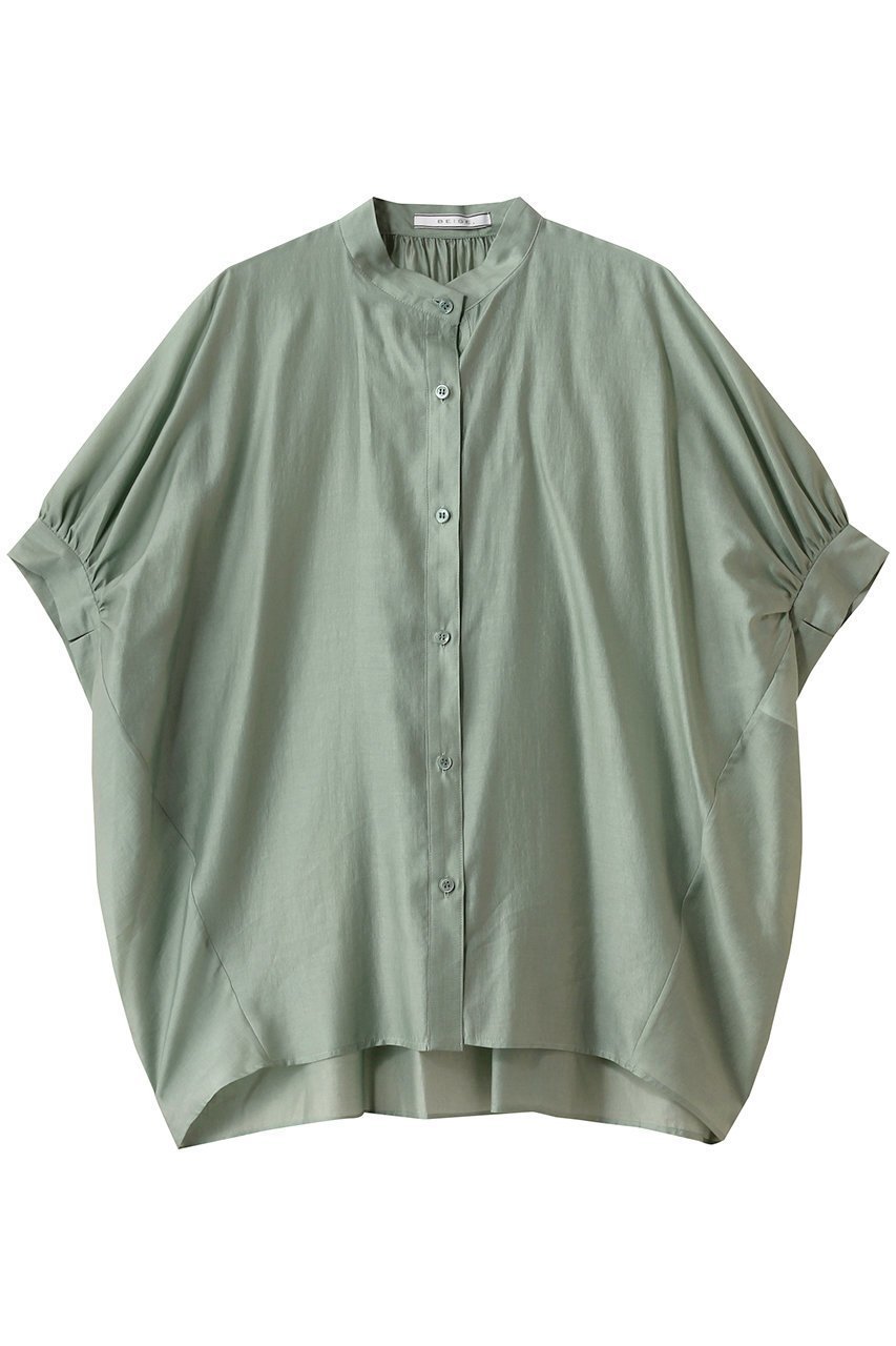 【ベイジ,/BEIGE,】のAMARYLLIS(アマリリス)/シアーパフオーバーサイズブラウス インテリア・キッズ・メンズ・レディースファッション・服の通販 founy(ファニー) 　ファッション　Fashion　レディースファッション　WOMEN　トップス・カットソー　Tops/Tshirt　シャツ/ブラウス　Shirts/Blouses　ショート　Short　スリーブ　Sleeve　フェミニン　Feminine　NEW・新作・新着・新入荷　New Arrivals　Green|ID: prp329100004539440 ipo3291000000032074378