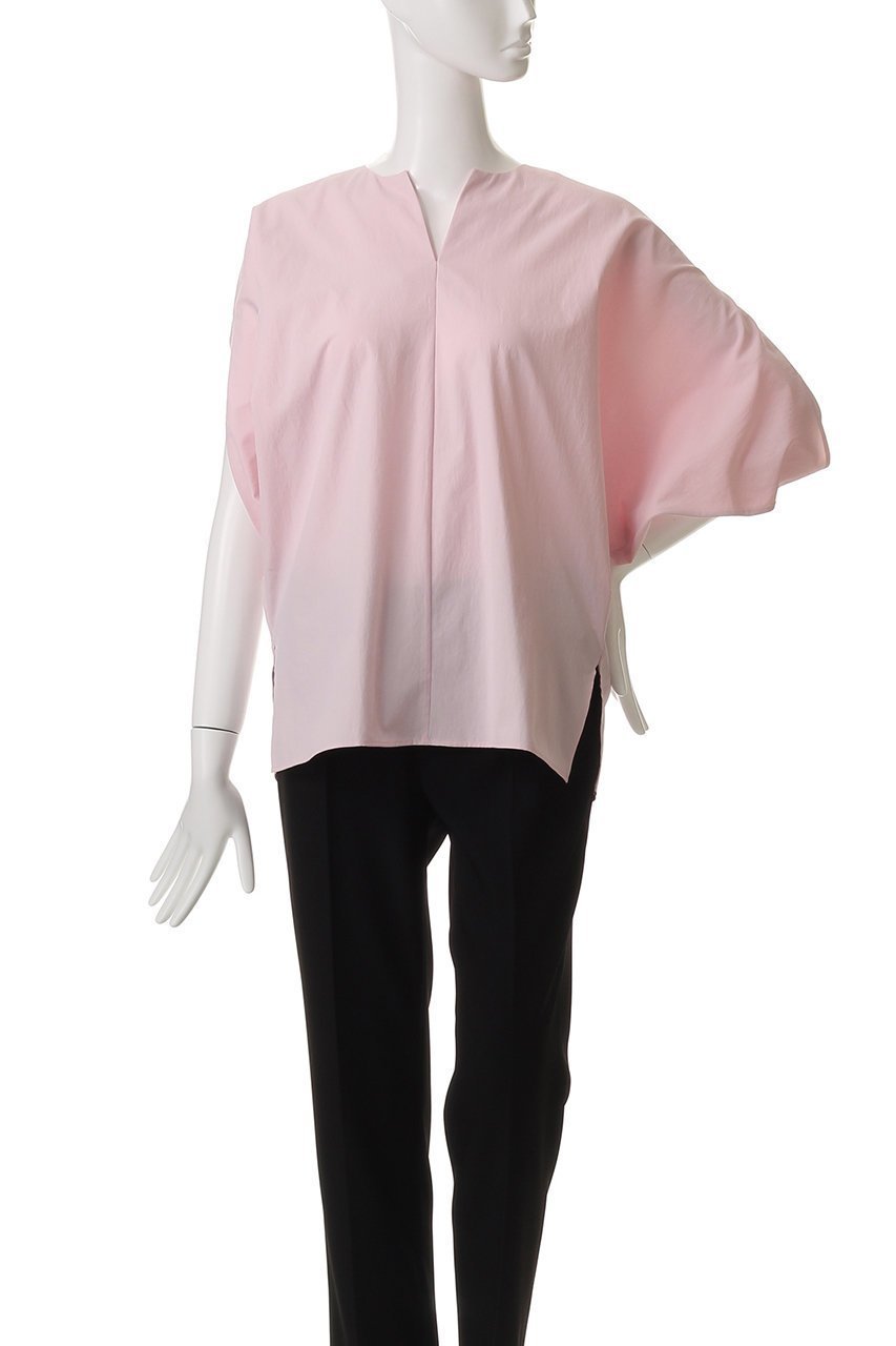 【ベイジ,/BEIGE,】のYANN(ヤン)/Vスリットプルオーバーブラウス 人気、トレンドファッション・服の通販 founy(ファニー) 　ファッション　Fashion　レディースファッション　Fashion for Women　トップス・カットソー　Cut & Sew Tops　シャツ・ブラウス・オフィスカジュアル　Elegant Blouses & Button-Ups　カジュアルプルオーバー・ニットトップス　Pullovers & Knit Tops / Casual Pullovers　ショート　Short, Short Length　シンプル　Simple, Minimal　スリット　Slit, Slit Detail　スリーブ　Sleeve, Long Sleeve / Short Sleeve　ドレープ　Drape, Draping Fabric　定番　Standard, Basic Item　ビジネス 仕事 通勤　Business / Work / Commuting　other-2|ID: prp329100004539441 ipo3291000000035062963