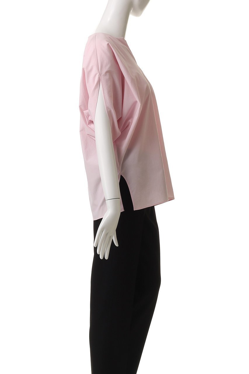 【ベイジ,/BEIGE,】のYANN(ヤン)/Vスリットプルオーバーブラウス 人気、トレンドファッション・服の通販 founy(ファニー) 　ファッション　Fashion　レディースファッション　Fashion for Women　トップス・カットソー　Cut & Sew Tops　シャツ・ブラウス・オフィスカジュアル　Elegant Blouses & Button-Ups　カジュアルプルオーバー・ニットトップス　Pullovers & Knit Tops / Casual Pullovers　ショート　Short, Short Length　シンプル　Simple, Minimal　スリット　Slit, Slit Detail　スリーブ　Sleeve, Long Sleeve / Short Sleeve　ドレープ　Drape, Draping Fabric　定番　Standard, Basic Item　ビジネス 仕事 通勤　Business / Work / Commuting　other-3|ID: prp329100004539441 ipo3291000000035062964