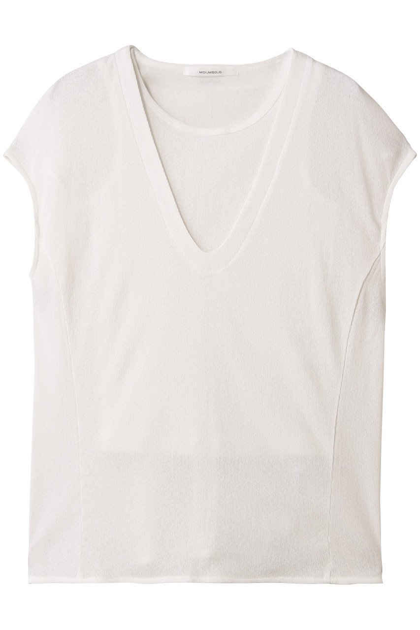 【ミディウミソリッド/MIDIUMISOLID】のsheer ensemble.S アンサンブル インテリア・キッズ・メンズ・レディースファッション・服の通販 founy(ファニー) 　ファッション　Fashion　レディースファッション　WOMEN　トップス・カットソー　Tops/Tshirt　アンサンブル　Knit Ensemble　シャツ/ブラウス　Shirts/Blouses　アンサンブル　Ensemble　サマー　Summer　シアー　Sheer　ショート　Short　スリーブ　Sleeve　ノースリーブ　No Sleeve　NEW・新作・新着・新入荷　New Arrivals　off white|ID: prp329100004539445 ipo3291000000032074410