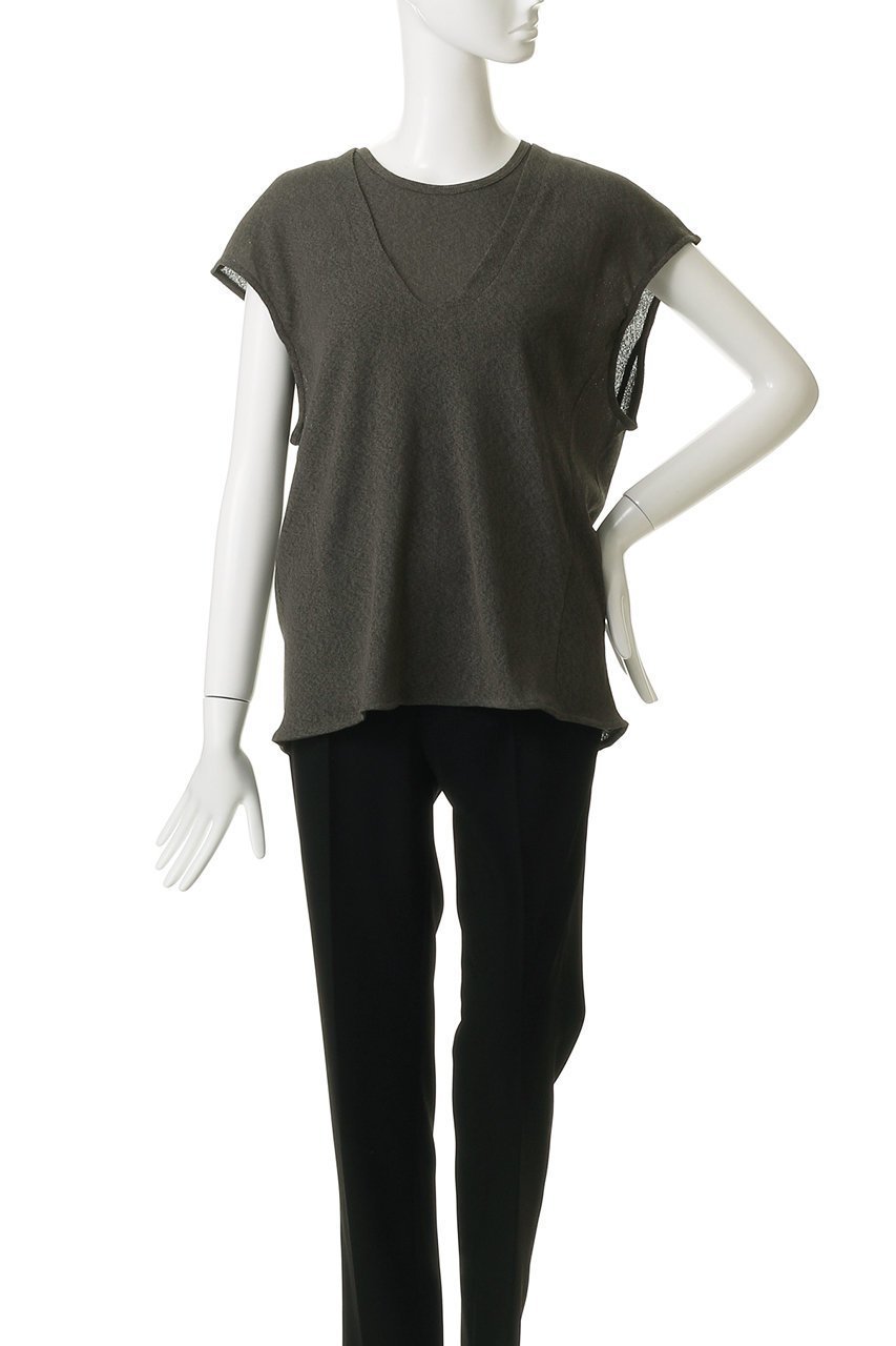 【ミディウミソリッド/MIDIUMISOLID】のsheer ensemble.S アンサンブル 人気、トレンドファッション・服の通販 founy(ファニー) 　ファッション　Fashion　レディースファッション　WOMEN　トップス・カットソー　Tops/Tshirt　アンサンブル　Knit Ensemble　シャツ/ブラウス　Shirts/Blouses　アンサンブル　Ensemble　サマー　Summer　シアー　Sheer　ショート　Short　スリーブ　Sleeve　ノースリーブ　No Sleeve　NEW・新作・新着・新入荷　New Arrivals　other-2|ID: prp329100004539445 ipo3291000000032074413