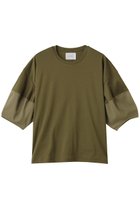 【ミディウミソリッド/MIDIUMISOLID】のsheer slv conscious T.S Tシャツ khaki|ID:prp329100004539447