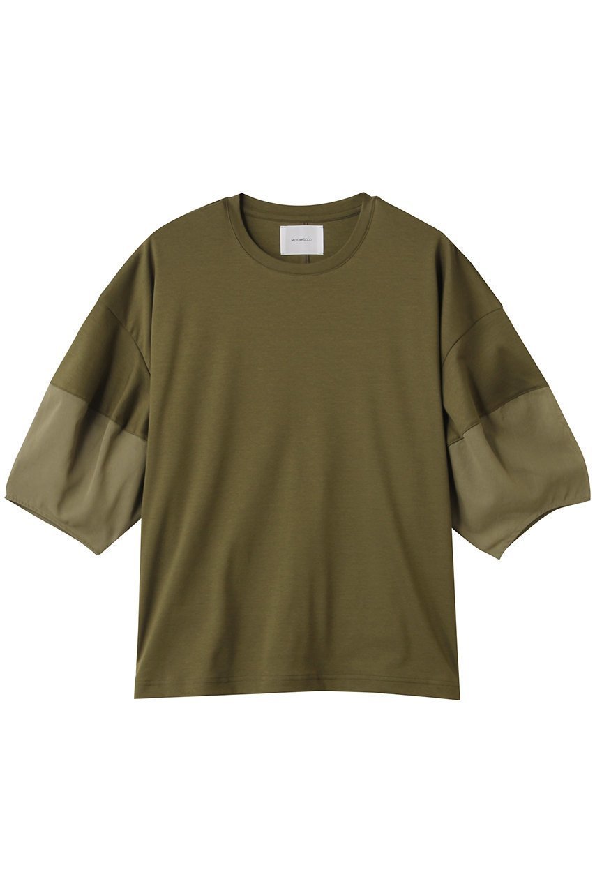 【ミディウミソリッド/MIDIUMISOLID】のsheer slv conscious T.S Tシャツ インテリア・キッズ・メンズ・レディースファッション・服の通販 founy(ファニー) 　ファッション　Fashion　レディースファッション　Ladies' Fashion Online　トップス・カットソー　Tops/Tshirt　シャツ/ブラウス　Shirts/Blouses　ロング / Tシャツ　T-Shirts　カットソー　Cut and Sewn　サマー　Summer　ショート　Short　シンプル　Simple　スリーブ　Sleeve　khaki|ID: prp329100004539447 ipo3291000000032099986