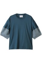 【ミディウミソリッド/MIDIUMISOLID】のsheer slv conscious T.S Tシャツ green|ID:prp329100004539447