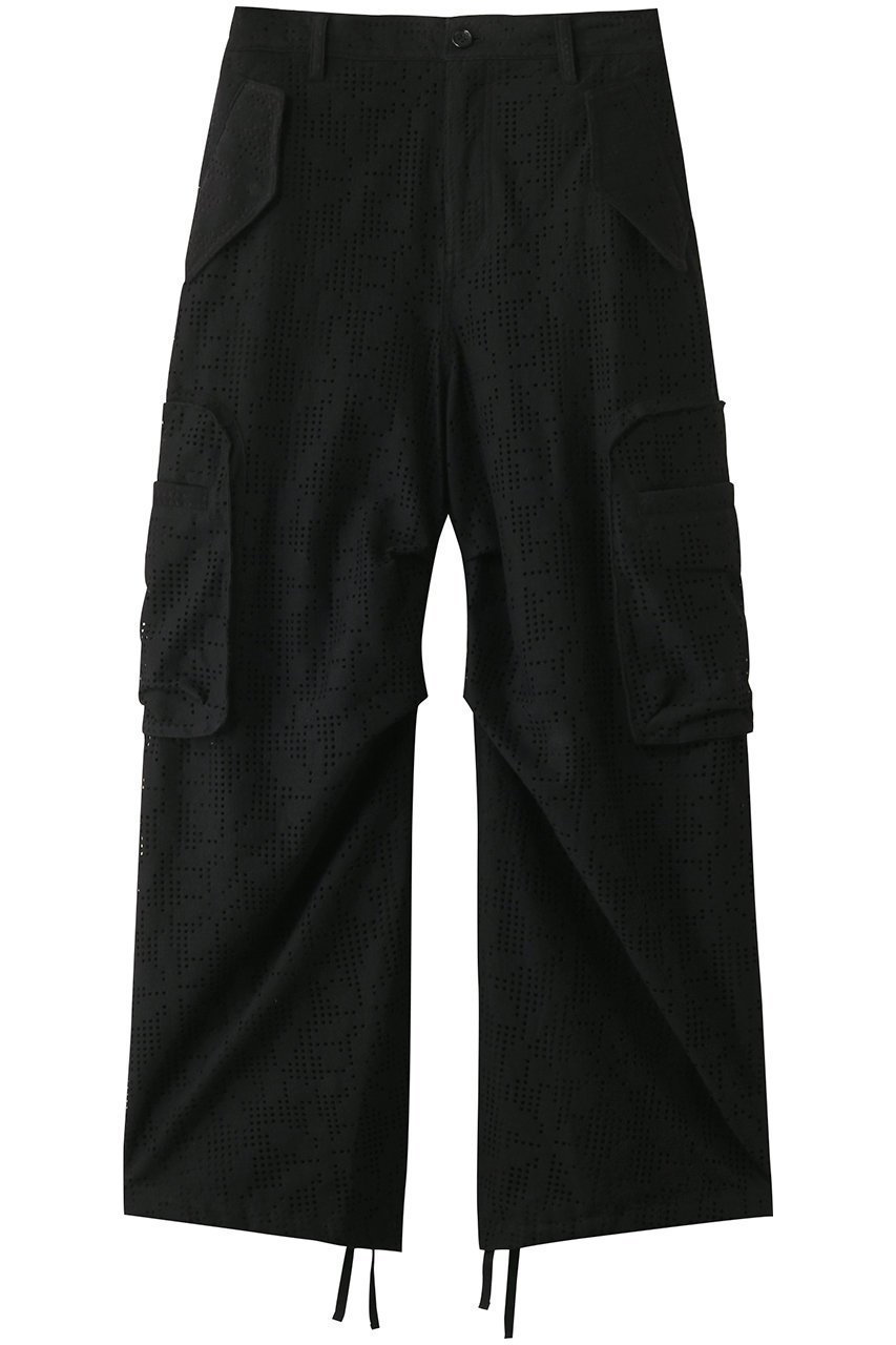 【ミディウミソリッド/MIDIUMISOLID / MEN】の【MEN】lace cargo PT パンツ インテリア・キッズ・メンズ・レディースファッション・服の通販 founy(ファニー) 　ファッション　Fashion　メンズファッション　MEN　ボトムス　Bottoms/Men　カーゴパンツ　Cargo Pants　クロップド　Cropped　コンパクト　Compact　トレンド　Trend　ドローコード　Draw Cord　ポケット　Pocket　ミリタリー　Military　レース　Race　ワーク　Work　NEW・新作・新着・新入荷　New Arrivals　black|ID: prp329100004539448 ipo3291000000032074430