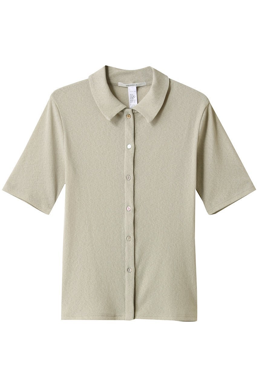 【ミディウミソリッド/MIDIUMISOLID】のsheer compact polo shirt.S シャツ インテリア・キッズ・メンズ・レディースファッション・服の通販 founy(ファニー) 　ファッション　Fashion　レディースファッション　Ladies' Fashion Online　トップス・カットソー　Tops/Tshirt　シャツ/ブラウス　Shirts/Blouses　ポロシャツ　Polo Shirts　シンプル　Simple　ファブリック　Fabric　フィット　Fit　ポロシャツ　Polo Shirt　今季　This Season　定番　Standard　beige|ID: prp329100004539449 ipo3291000000032099988