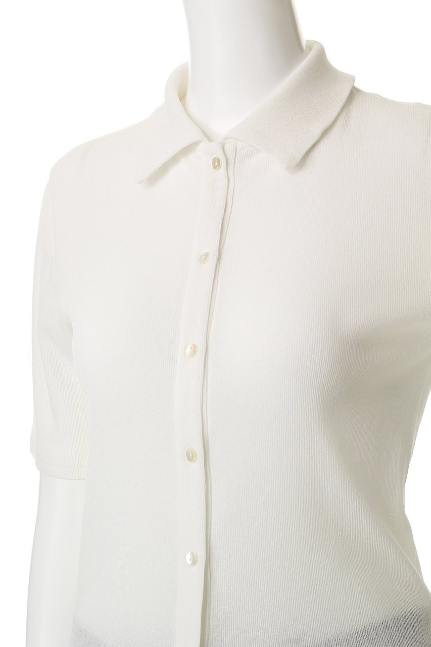 【ミディウミソリッド/MIDIUMISOLID】のsheer compact polo shirt.S シャツ 人気、トレンドファッション・服の通販 founy(ファニー) 　ファッション　Fashion　レディースファッション　Fashion for Women　トップス・カットソー　Cut & Sew Tops　シャツ・ブラウス・オフィスカジュアル　Elegant Blouses & Button-Ups　ポロシャツ・きれいめカジュアル　Smart-Casual Polo Tops　シンプル　Simple, Minimal　ファブリック　Fabric, Textile　フィット　Fit, Slim Fit　ポロシャツ　Polo Shirt, Collared Tee　今季　This Season, Current Season　定番　Standard, Basic Item　other-5|ID: prp329100004539449 ipo3291000000032784975