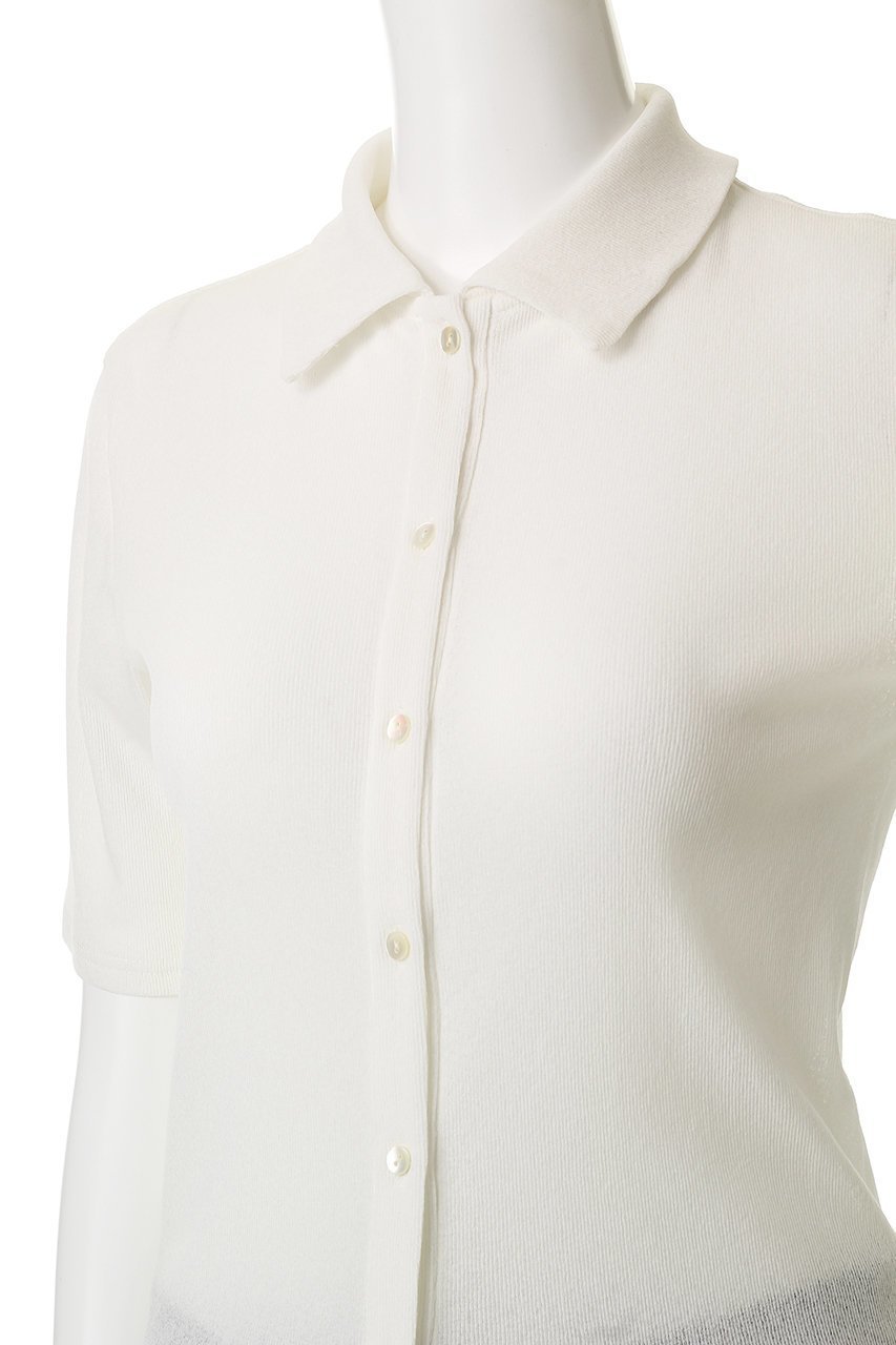 【ミディウミソリッド/MIDIUMISOLID】のsheer compact polo shirt.S シャツ 人気、トレンドファッション・服の通販 founy(ファニー) 　ファッション　Fashion　レディースファッション　Fashion for Women　トップス・カットソー　Cut & Sew Tops　シャツ・ブラウス・オフィスカジュアル　Elegant Blouses & Button-Ups　ポロシャツ・きれいめカジュアル　Smart-Casual Polo Tops　シンプル　Simple, Minimal　ファブリック　Fabric, Textile　フィット　Fit, Slim Fit　ポロシャツ　Polo Shirt, Collared Tee　今季　This Season, Current Season　定番　Standard, Basic Item　other-5|ID: prp329100004539449 ipo3291000000035062980