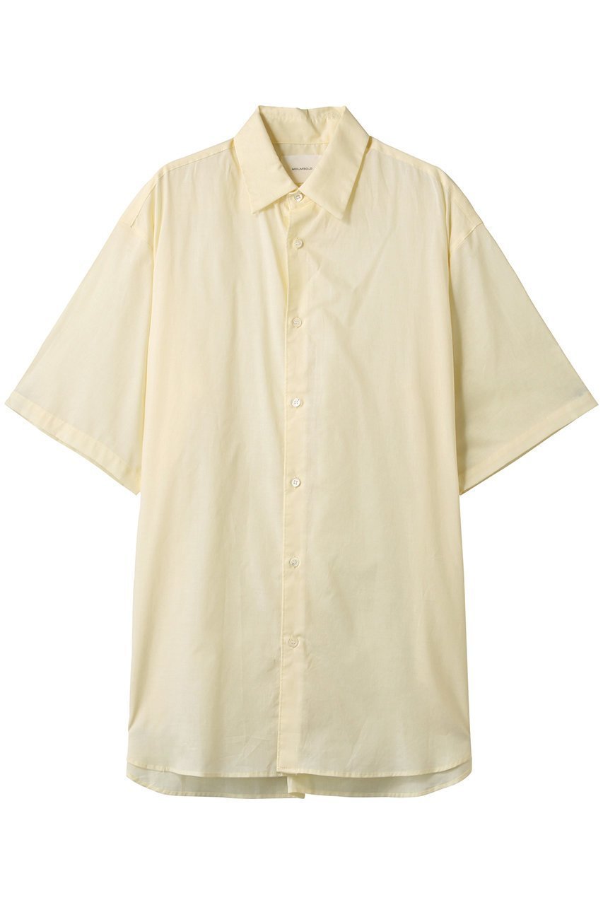 【ミディウミソリッド/MIDIUMISOLID】のh/slv wide shirt.M シャツ インテリア・キッズ・メンズ・レディースファッション・服の通販 founy(ファニー) 　ファッション　Fashion　レディースファッション　Fashion for Women　トップス・カットソー　Cut & Sew Tops　シャツ・ブラウス・オフィスカジュアル　Elegant Blouses & Button-Ups　シアー　Sheer, See-Through　ショート　Short, Short Length　スリーブ　Sleeve, Long Sleeve / Short Sleeve　ビッグ　Big, Oversized　ファブリック　Fabric, Textile　エレガント 上品　Elegant　kinari|ID: prp329100004539450 ipo3291000000035063029