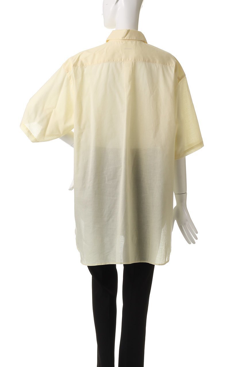 【ミディウミソリッド/MIDIUMISOLID】のh/slv wide shirt.M シャツ 人気、トレンドファッション・服の通販 founy(ファニー) 　ファッション　Fashion　レディースファッション　Fashion for Women　トップス・カットソー　Cut & Sew Tops　シャツ・ブラウス・オフィスカジュアル　Elegant Blouses & Button-Ups　シアー　Sheer, See-Through　ショート　Short, Short Length　スリーブ　Sleeve, Long Sleeve / Short Sleeve　ビッグ　Big, Oversized　ファブリック　Fabric, Textile　エレガント 上品　Elegant　other-4|ID: prp329100004539450 ipo3291000000035063034