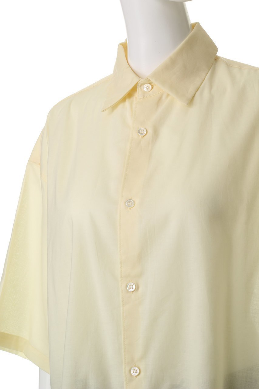 【ミディウミソリッド/MIDIUMISOLID】のh/slv wide shirt.M シャツ 人気、トレンドファッション・服の通販 founy(ファニー) 　ファッション　Fashion　レディースファッション　Fashion for Women　トップス・カットソー　Cut & Sew Tops　シャツ・ブラウス・オフィスカジュアル　Elegant Blouses & Button-Ups　シアー　Sheer, See-Through　ショート　Short, Short Length　スリーブ　Sleeve, Long Sleeve / Short Sleeve　ビッグ　Big, Oversized　ファブリック　Fabric, Textile　エレガント 上品　Elegant　other-5|ID: prp329100004539450 ipo3291000000035063035