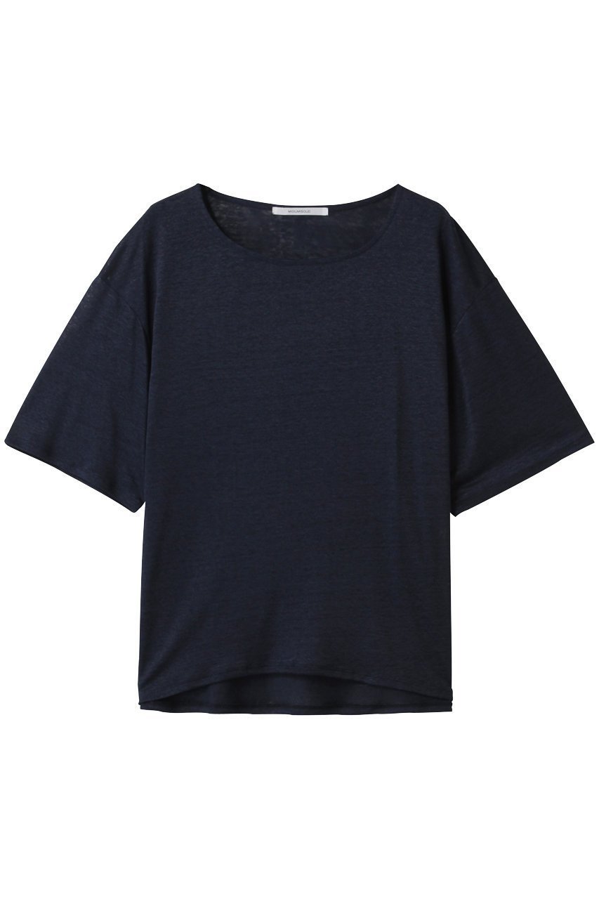【ミディウミソリッド/MIDIUMISOLID】のh/slv linen wide PO プルオーバー インテリア・キッズ・メンズ・レディースファッション・服の通販 founy(ファニー) 　ファッション　Fashion　レディースファッション　Fashion for Women　トップス・カットソー　Cut & Sew Tops　シャツ・ブラウス・オフィスカジュアル　Elegant Blouses & Button-Ups　カジュアルプルオーバー・ニットトップス　Pullovers & Knit Tops / Casual Pullovers　ショート　Short, Short Length　シンプル　Simple, Minimal　スリーブ　Sleeve, Long Sleeve / Short Sleeve　ボトム　Bottoms, Lower Wear　リネン　Linen, Linen Fabric　navy|ID: prp329100004539452 ipo3291000000035062948