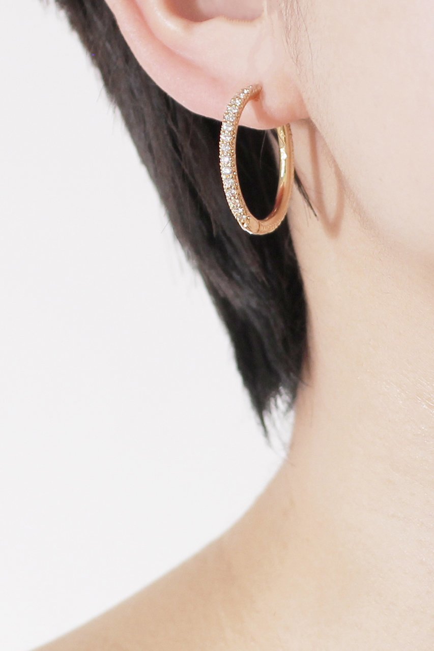 【アヤミ ジュエリー/AYAMI jewelry】のPave フープピアス 人気、トレンドファッション・服の通販 founy(ファニー) 　ファッション　Fashion　レディースファッション　WOMEN　ジュエリー　Jewelry　リング　Rings　イヤリング　Earrings　イヤリング　Earrings　フープ　Hoop　リュクス　Luxe　人気　Popularity　再入荷　Restock/Back In Stock/Re Arrival　other-2|ID: prp329100004539461 ipo3291000000032074669