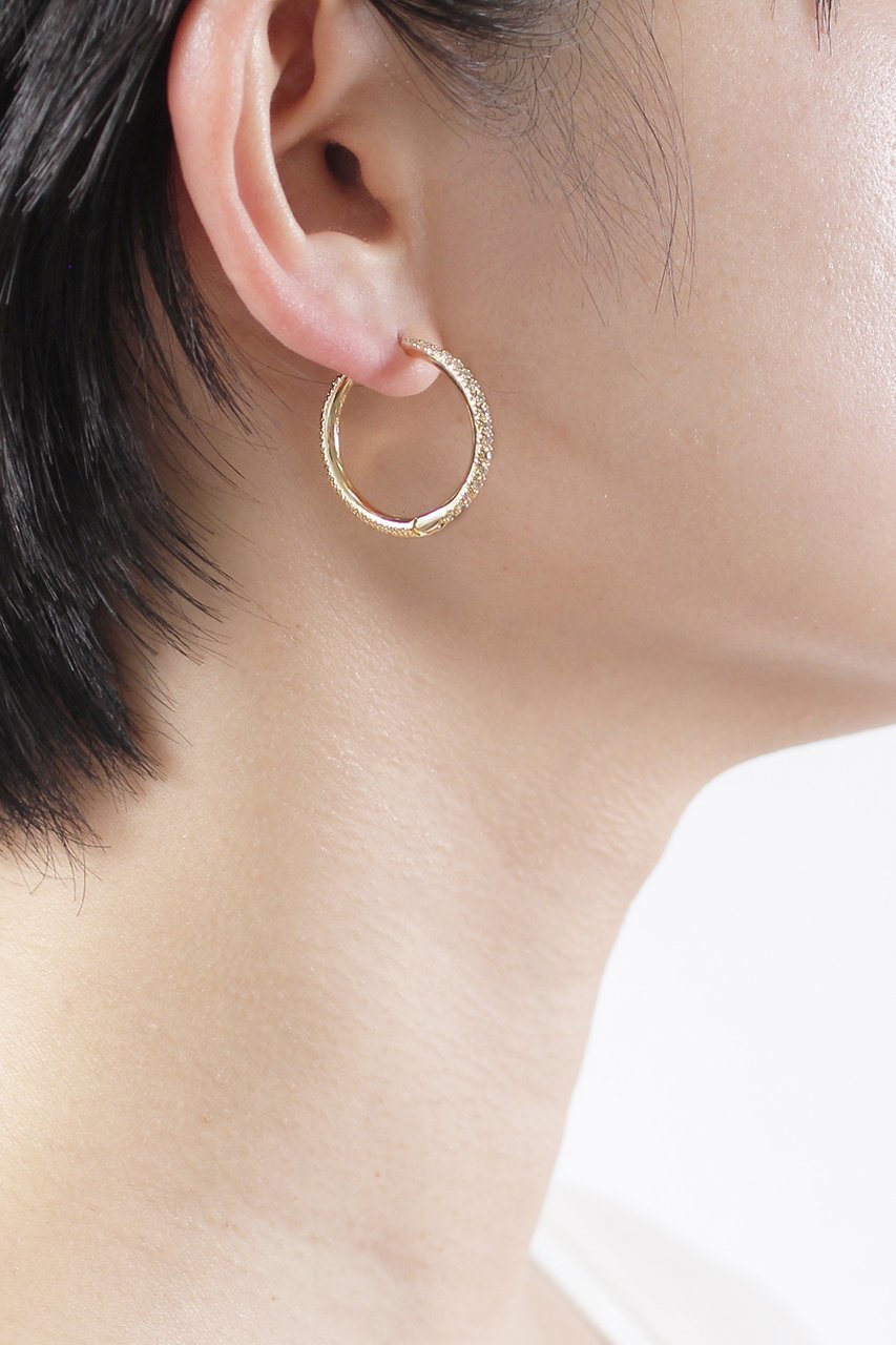 【アヤミ ジュエリー/AYAMI jewelry】のPave フープピアス 人気、トレンドファッション・服の通販 founy(ファニー) 　ファッション　Fashion　レディースファッション　WOMEN　ジュエリー　Jewelry　リング　Rings　イヤリング　Earrings　イヤリング　Earrings　フープ　Hoop　リュクス　Luxe　人気　Popularity　再入荷　Restock/Back In Stock/Re Arrival　other-3|ID: prp329100004539461 ipo3291000000032074670