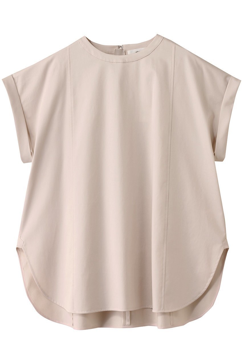 【エブール/ebure】の【店舗限定】ストレッチラチネ Tブラウス インテリア・キッズ・メンズ・レディースファッション・服の通販 founy(ファニー) 　ファッション　Fashion　レディースファッション　Ladies' Fashion Online　トップス・カットソー　Tops/Tshirt　シャツ/ブラウス　Shirts/Blouses　ショート　Short　ストレッチ　Stretch　スリーブ　Sleeve　ボトム　Bottom　ライトピンク|ID: prp329100004541206 ipo3291000000032085219