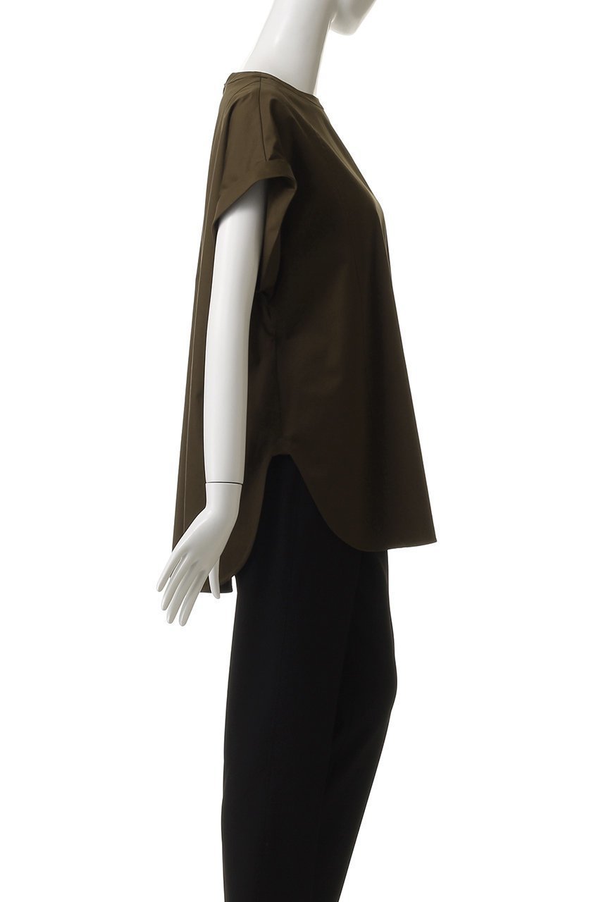 【エブール/ebure】の【店舗限定】ストレッチラチネ Tブラウス 人気、トレンドファッション・服の通販 founy(ファニー) 　ファッション　Fashion　レディースファッション　Fashion for Women　トップス・カットソー　Cut & Sew Tops　シャツ・ブラウス・オフィスカジュアル　Elegant Blouses & Button-Ups　ショート　Short, Short Length　ストレッチ　Stretch, Stretchy Fabric　スリーブ　Sleeve, Long Sleeve / Short Sleeve　ボトム　Bottoms, Lower Wear　other-3|ID: prp329100004541206 ipo3291000000032806766