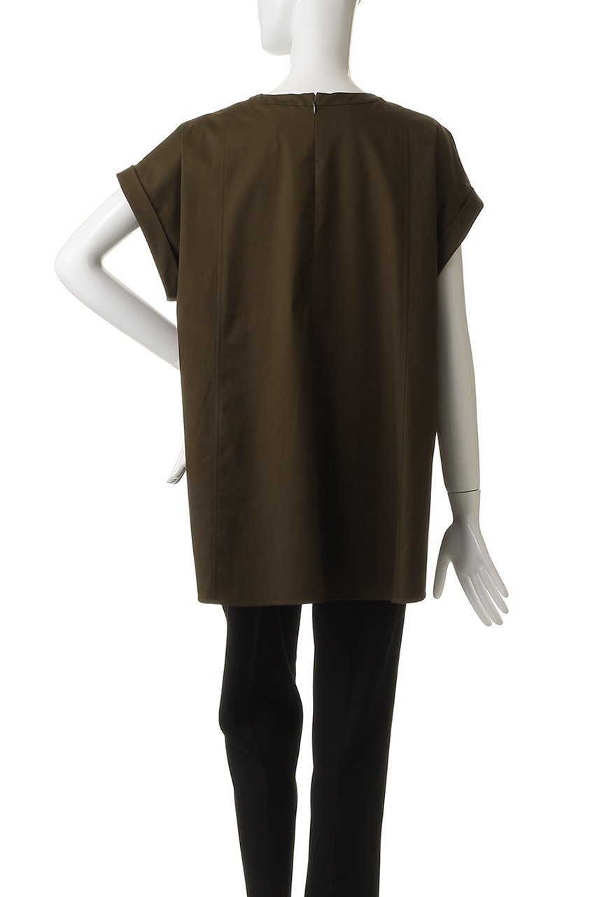 【エブール/ebure】の【店舗限定】ストレッチラチネ Tブラウス 人気、トレンドファッション・服の通販 founy(ファニー) 　ファッション　Fashion　レディースファッション　Fashion for Women　トップス・カットソー　Cut & Sew Tops　シャツ・ブラウス・オフィスカジュアル　Elegant Blouses & Button-Ups　ショート　Short, Short Length　ストレッチ　Stretch, Stretchy Fabric　スリーブ　Sleeve, Long Sleeve / Short Sleeve　ボトム　Bottoms, Lower Wear　other-4|ID: prp329100004541206 ipo3291000000032806767