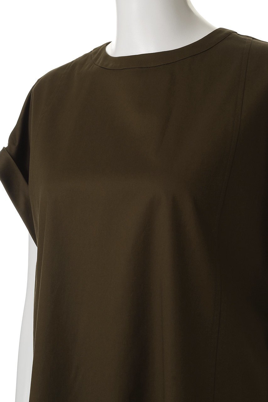 【エブール/ebure】の【店舗限定】ストレッチラチネ Tブラウス 人気、トレンドファッション・服の通販 founy(ファニー) 　ファッション　Fashion　レディースファッション　Fashion for Women　トップス・カットソー　Cut & Sew Tops　シャツ・ブラウス・オフィスカジュアル　Elegant Blouses & Button-Ups　ショート　Short, Short Length　ストレッチ　Stretch, Stretchy Fabric　スリーブ　Sleeve, Long Sleeve / Short Sleeve　ボトム　Bottoms, Lower Wear　other-5|ID: prp329100004541206 ipo3291000000032806768