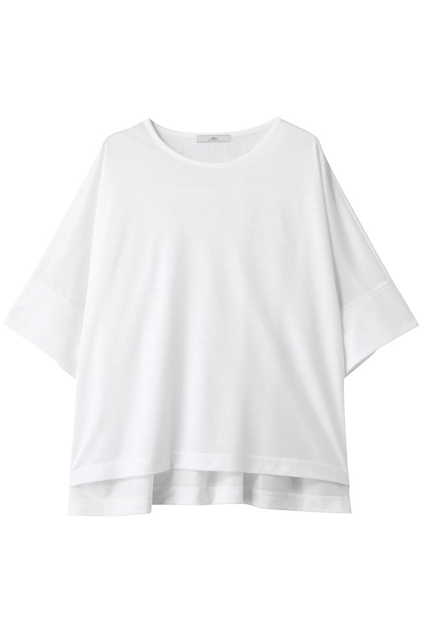 【ジュリエ/Julier】のロイヤルクロス天竺半袖トップス 人気、トレンドファッション・服の通販 founy(ファニー) 　ファッション　Fashion　レディースファッション　WOMEN　トップス・カットソー　Tops/Tshirt　スポーツウェア　Sportswear　スポーツ トップス　Sports Tops　スポーツ　Sports　スリット　Slit　ドレープ　Drape　ヨガ　Yoga　リラックス　Relax　ワーク　Work　半袖　Short Sleeve　NEW・新作・新着・新入荷　New Arrivals　 other-1|ID: prp329100004541208 ipo3291000000032085236