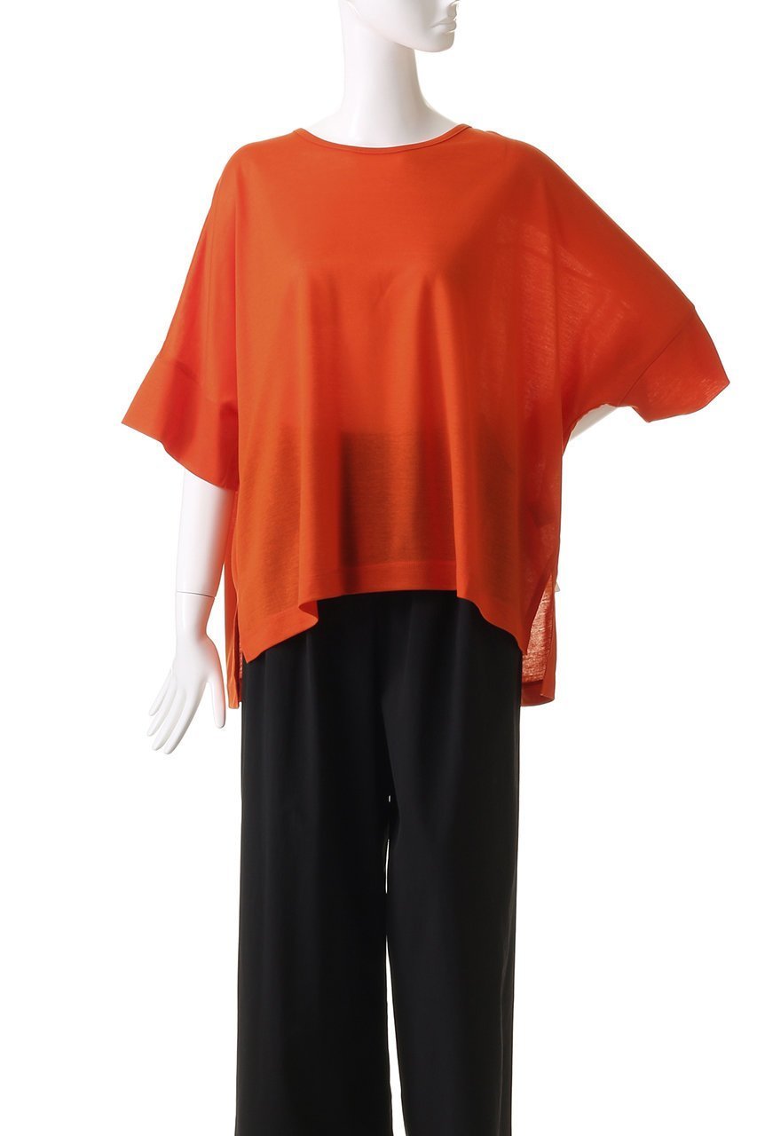 【ジュリエ/Julier】のロイヤルクロス天竺半袖トップス 人気、トレンドファッション・服の通販 founy(ファニー) 　ファッション　Fashion　レディースファッション　WOMEN　トップス・カットソー　Tops/Tshirt　スポーツウェア　Sportswear　スポーツ トップス　Sports Tops　スポーツ　Sports　スリット　Slit　ドレープ　Drape　ヨガ　Yoga　リラックス　Relax　ワーク　Work　半袖　Short Sleeve　NEW・新作・新着・新入荷　New Arrivals　other-2|ID: prp329100004541208 ipo3291000000032085240