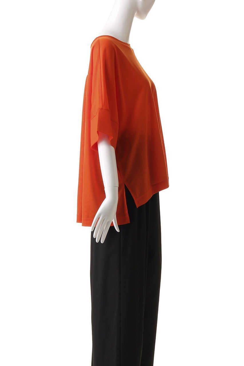 【ジュリエ/Julier】のロイヤルクロス天竺半袖トップス 人気、トレンドファッション・服の通販 founy(ファニー) 　ファッション　Fashion　レディースファッション　WOMEN　トップス・カットソー　Tops/Tshirt　スポーツウェア　Sportswear　スポーツ トップス　Sports Tops　スポーツ　Sports　スリット　Slit　ドレープ　Drape　ヨガ　Yoga　リラックス　Relax　ワーク　Work　半袖　Short Sleeve　NEW・新作・新着・新入荷　New Arrivals　other-3|ID: prp329100004541208 ipo3291000000032085241