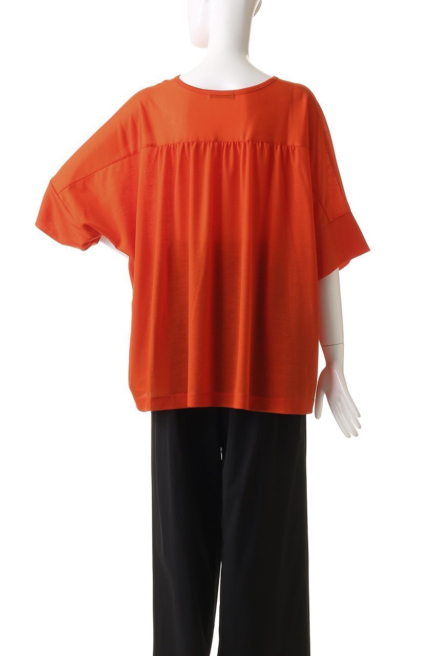 【ジュリエ/Julier】のロイヤルクロス天竺半袖トップス 人気、トレンドファッション・服の通販 founy(ファニー) 　ファッション　Fashion　レディースファッション　WOMEN　トップス・カットソー　Tops/Tshirt　スポーツウェア　Sportswear　スポーツ トップス　Sports Tops　スポーツ　Sports　スリット　Slit　ドレープ　Drape　ヨガ　Yoga　リラックス　Relax　ワーク　Work　半袖　Short Sleeve　NEW・新作・新着・新入荷　New Arrivals　other-4|ID: prp329100004541208 ipo3291000000032085242