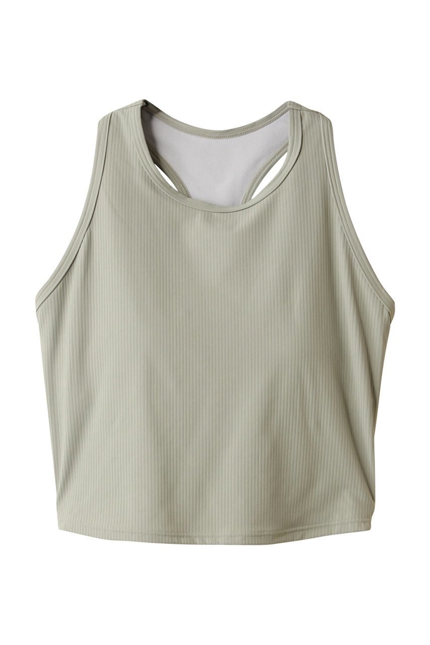 【ジュリエ/Julier】のソフトリブタンクトップ インテリア・キッズ・メンズ・レディースファッション・服の通販 founy(ファニー) 　ファッション　Fashion　レディースファッション　WOMEN　トップス・カットソー　Tops/Tshirt　スポーツウェア　Sportswear　スポーツ トップス　Sports Tops　クロップド　Cropped　コンパクト　Compact　スポーツ　Sports　ヨガ　Yoga　ワイド　Wide　ワーク　Work　NEW・新作・新着・新入荷　New Arrivals　グリーン系|ID: prp329100004541214 ipo3291000000032085297